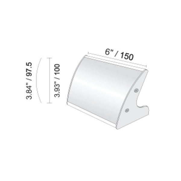 6 in. x 4 in. OFFICE DESK NAMEPLATE SIGN FRAME