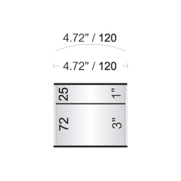 5 in. x 4 in. Office Wall Sign Frame + Header by Vista System
