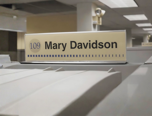 Office Cubicle Signs
