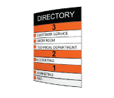 Vista Office Directory Signs