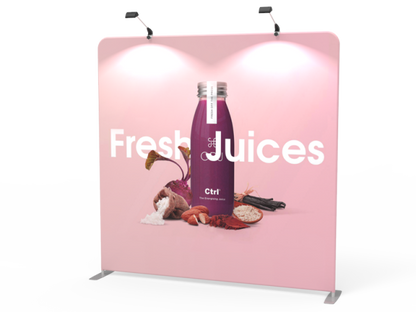 8ft Straight Tension Fabric Trade Show Display