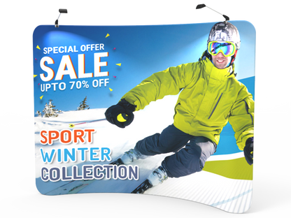 10ft Professional Curved Tension Fabric Display