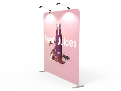 8ft Straight Tension Fabric Trade Show Display