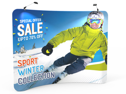 10ft Professional Curved Tension Fabric Display