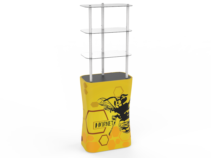 Rectangular Display Tower for Trade Show