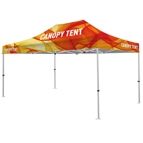 Premium Aluminum (Silver) 15' Tent Kit (Full-Bleed Dye Sublimation)