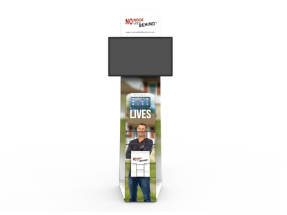 Monitor & iPad & Brochure Stand with Graphics
