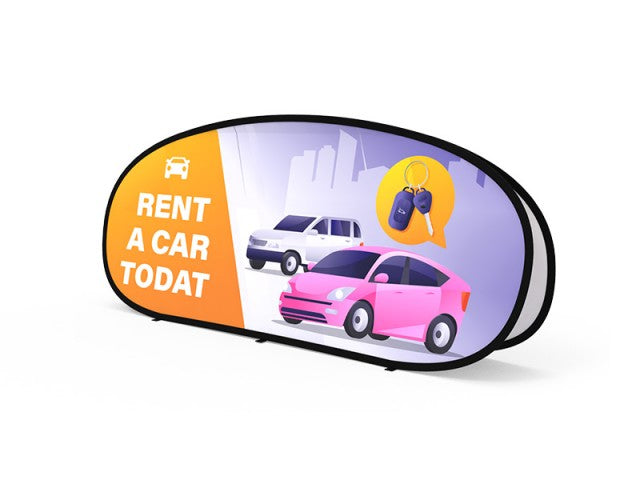 Horizontal Pop Up A-Frame Banner - Large