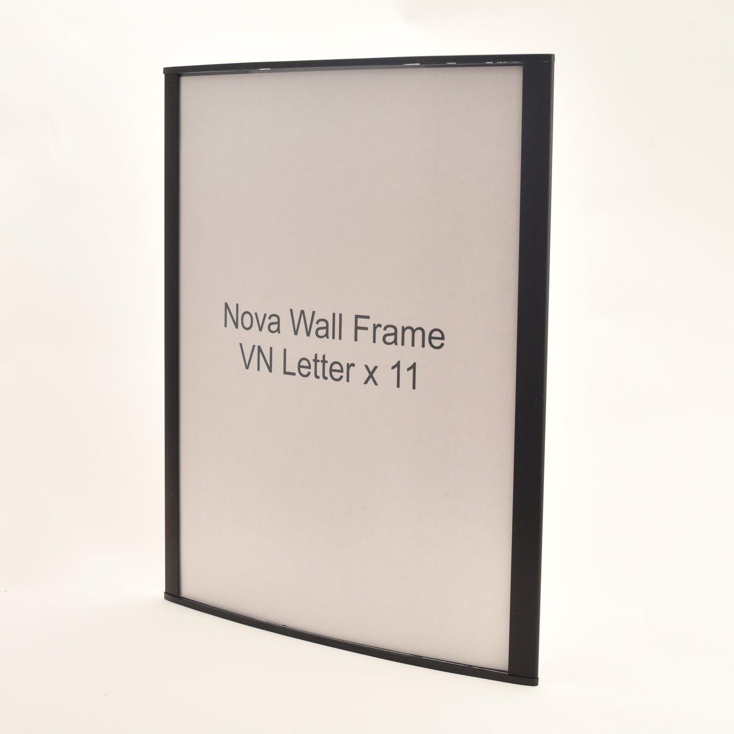 Nova Curved Aluminum Office Sign Frame 9.3" x 11.25"