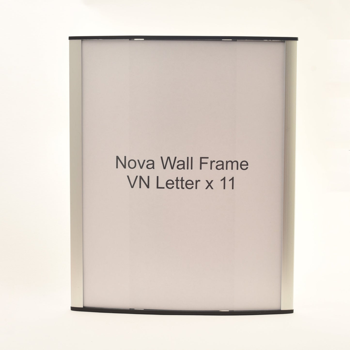 Nova Curved Aluminum Office Sign Frame 9.3" x 11.25"