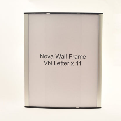 Nova Curved Aluminum Office Sign Frame 9.3" x 11.25"