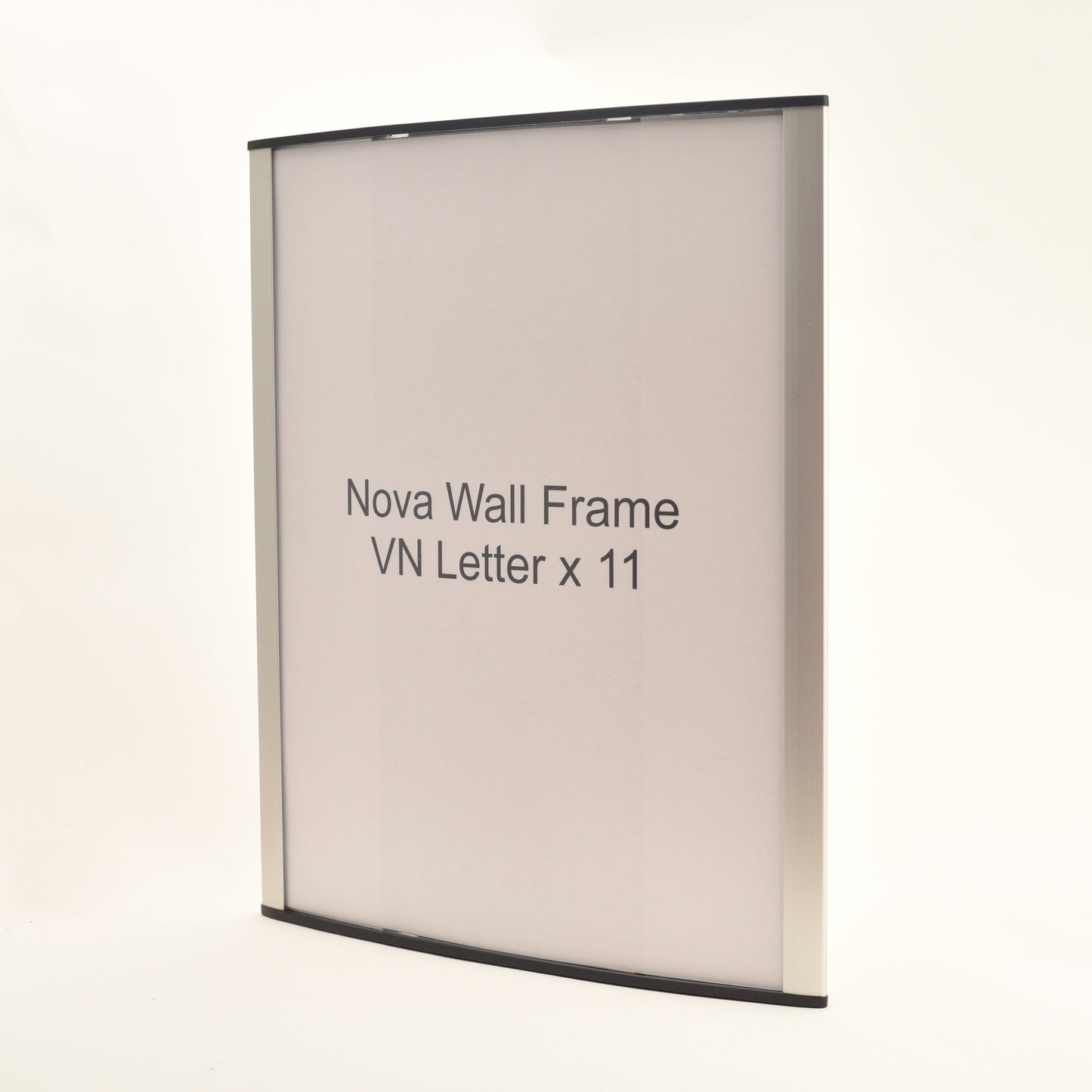 Nova Curved Aluminum Office Sign Frame 9.3" x 11.25"