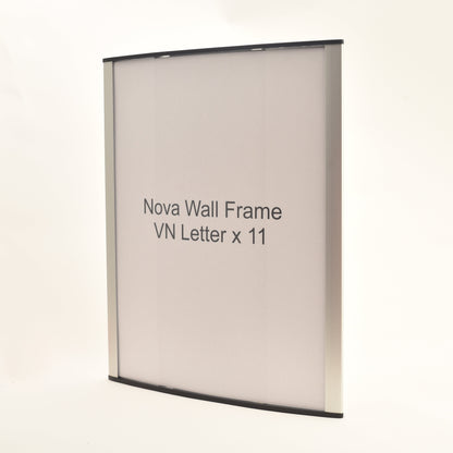 Nova Curved Aluminum Office Sign Frame 9.3" x 11.25"