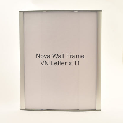 Nova Curved Aluminum Office Sign Frame 9.3" x 11.25"