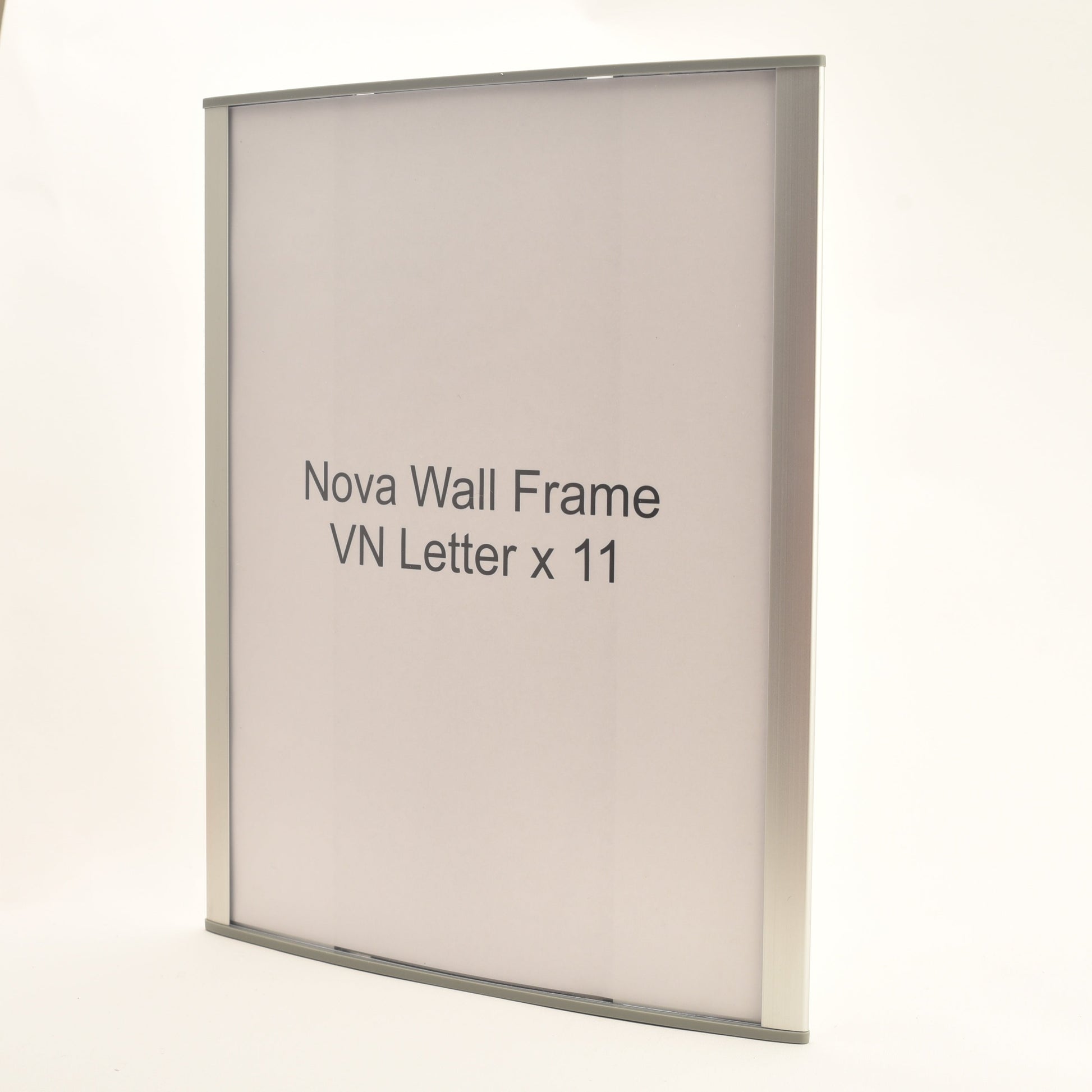 Nova Curved Aluminum Office Sign Frame 9.3" x 11.25"