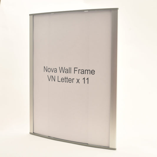 Nova Curved Aluminum Office Sign Frame 9.3" x 11.25"