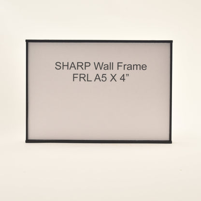 Sharp 5.951” x 4” Flat Aluminum Office Sign Frame