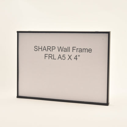 Sharp 5.951” x 4” Flat Aluminum Office Sign Frame