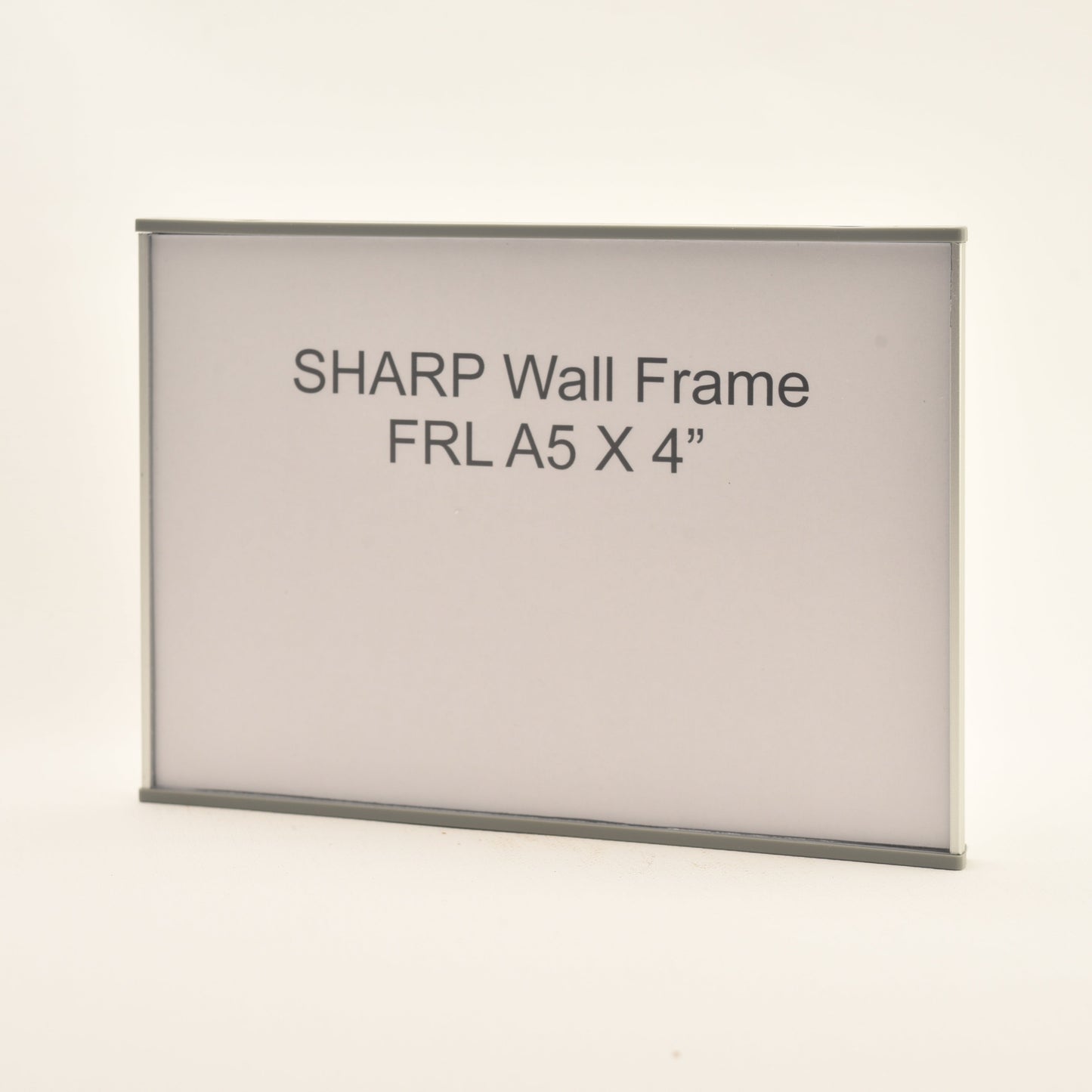 Sharp 5.951” x 4” Flat Aluminum Office Sign Frame