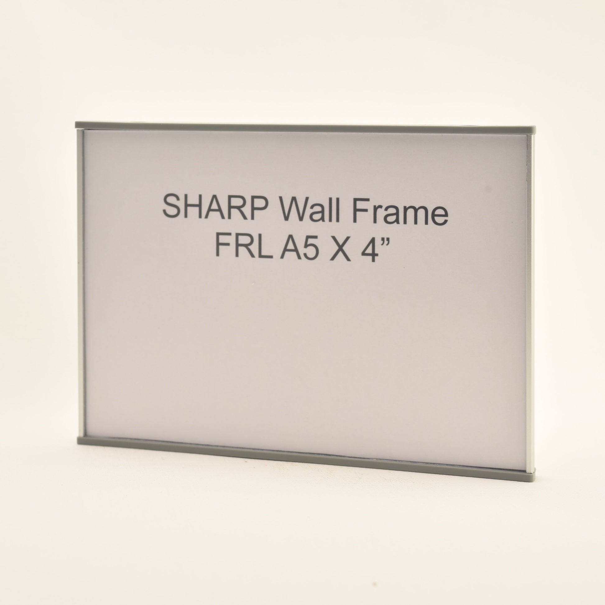 Sharp 5.951” x 4” Flat Aluminum Office Sign Frame