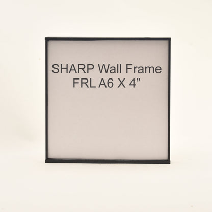 Sharp 4.265” x 4.25” Flat Aluminum Office Sign Frame