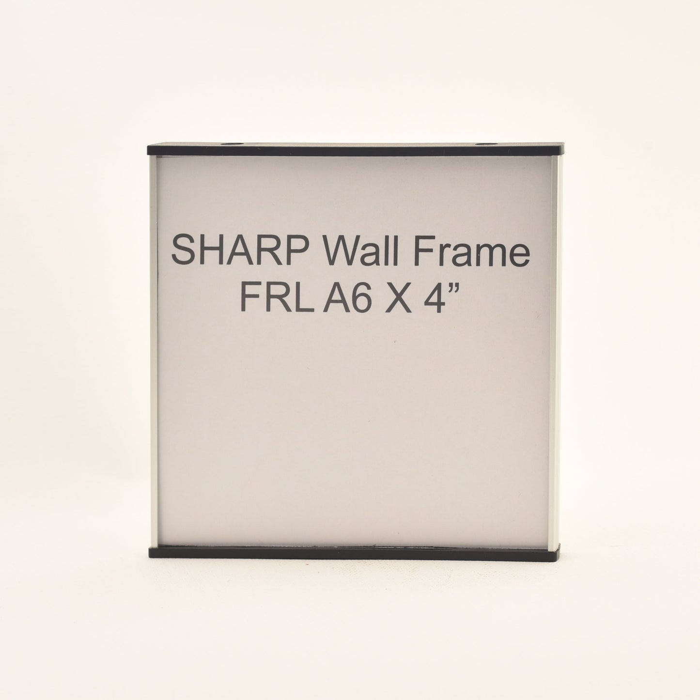 Sharp 4.265” x 4.25” Flat Aluminum Office Sign Frame