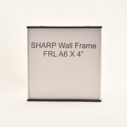 Sharp 4.265” x 4.25” Flat Aluminum Office Sign Frame