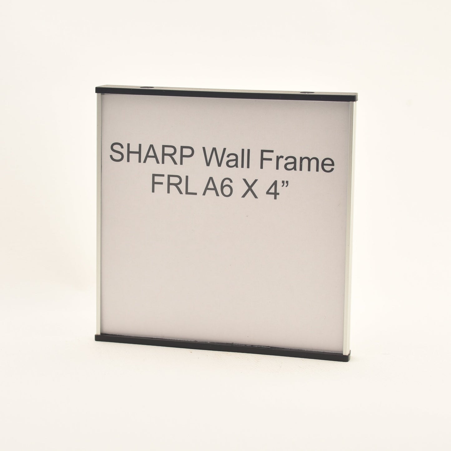 Sharp 4.265” x 4.25” Flat Aluminum Office Sign Frame