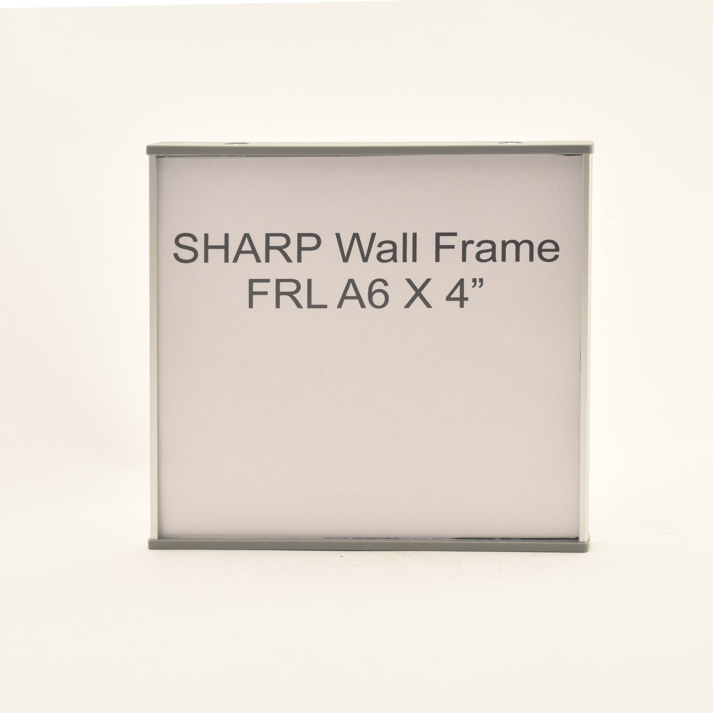 Sharp 4.265” x 4.25” Flat Aluminum Office Sign Frame