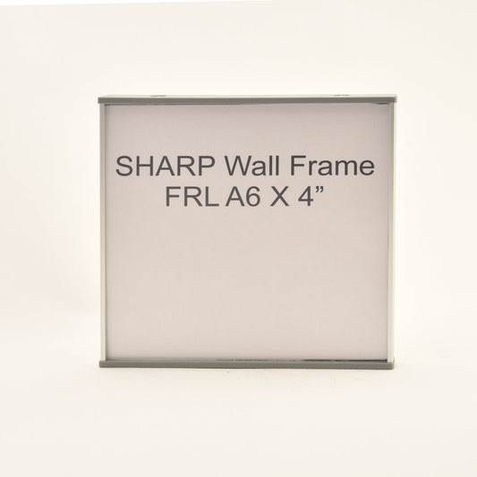 Sharp 4.265” x 4.25” Flat Aluminum Office Sign Frame