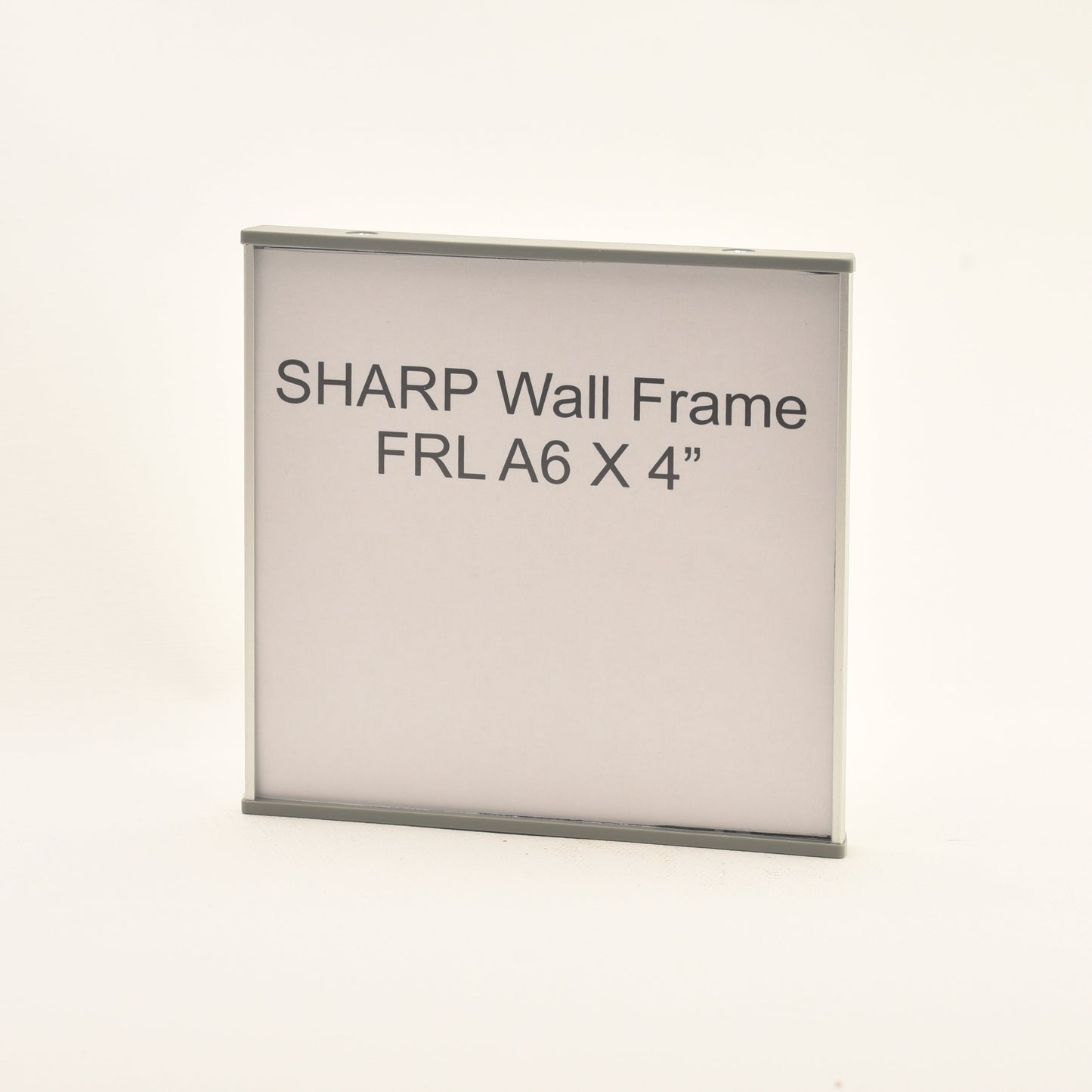Sharp 4.265” x 4.25” Flat Aluminum Office Sign Frame