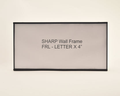 Sharp 8.625” Wide x 4.25” Tall Aluminum Office Signage