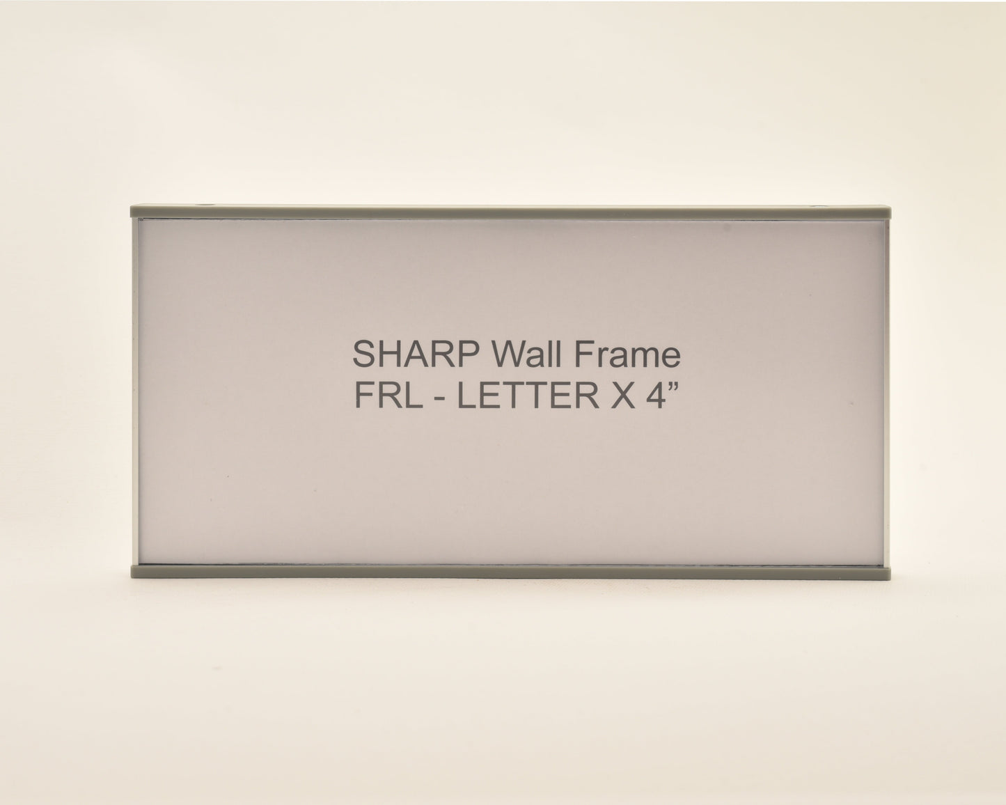 Sharp 8.625” Wide x 4.25” Tall Aluminum Office Signage