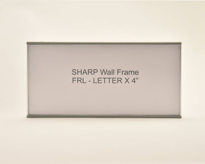Sharp 8.625” Wide x 4.25” Tall Aluminum Office Signage