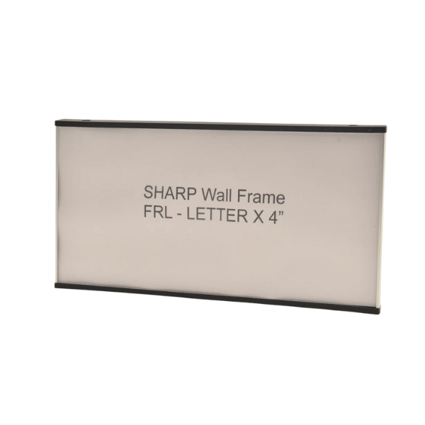 Sharp 8.625” Wide x 4.25” Tall Aluminum Office Signage