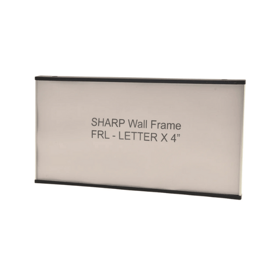 Sharp 8.625” Wide x 4.25” Tall Aluminum Office Signage