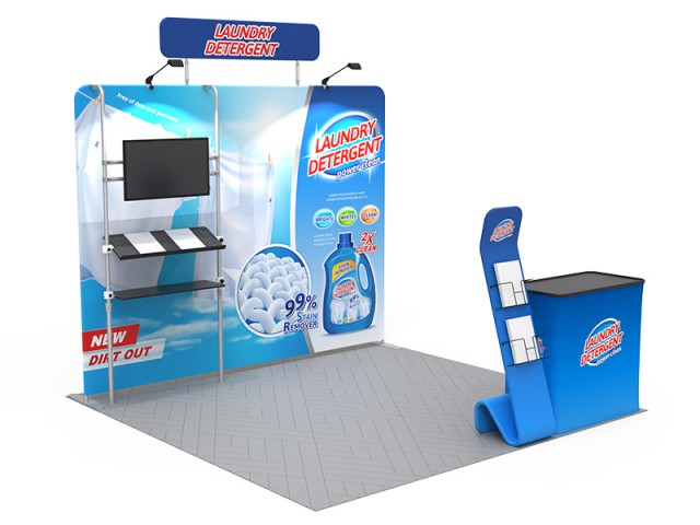 10x10ft Custom Trade Show Booth Kit 18