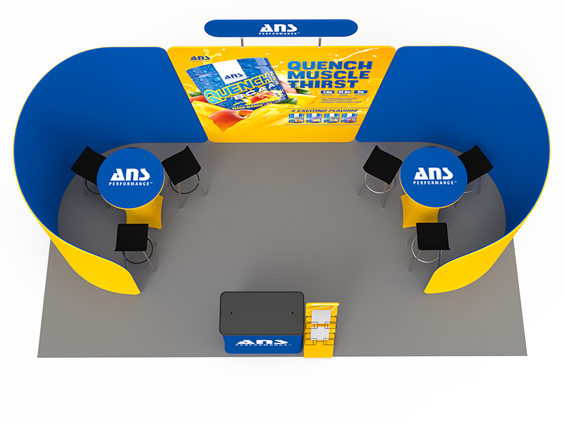 10 x 20ft Custom Trade Show Booth Combo 09