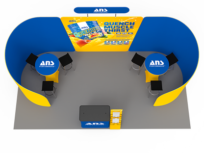 10 x 20ft Custom Trade Show Booth Combo 09