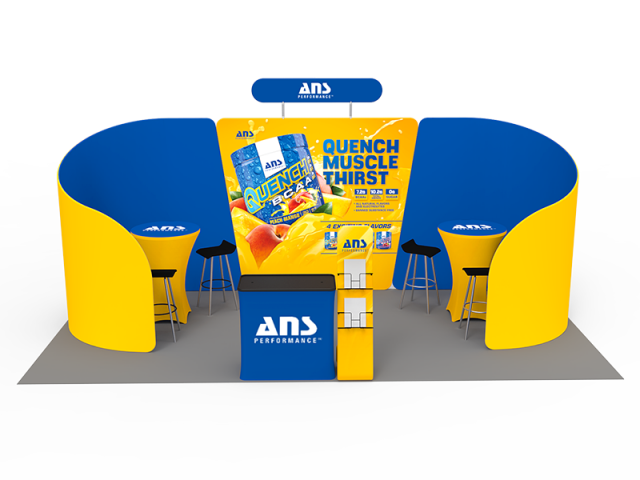 10 x 20ft Custom Trade Show Booth Combo 09