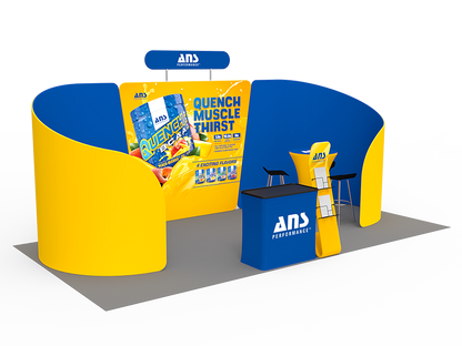 10 x 20ft Custom Trade Show Booth Combo 09