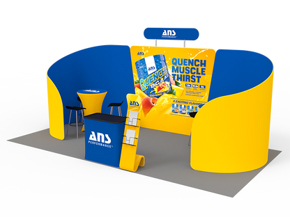 10 x 20ft Custom Trade Show Booth Combo 09