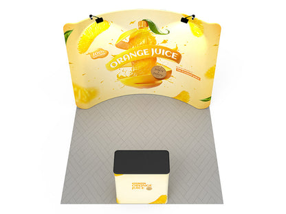 10ft Trade Show Curved Display Kit 02