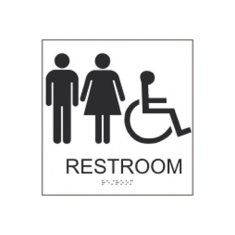 8 in. x 8 in. ADA BATHROOM DOOR SIGN INSERT "MEN" FOR VISTA WFP46U (8" X 8") FRAME KIT