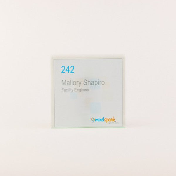 4 in. x 4 in. Wall Nameplate
