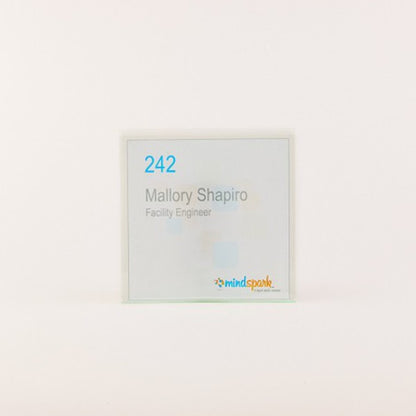 4 in. x 4 in. Wall Nameplate