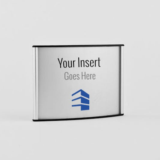 H - Curve 6 in. x 4 in. Office Door Sign Frame