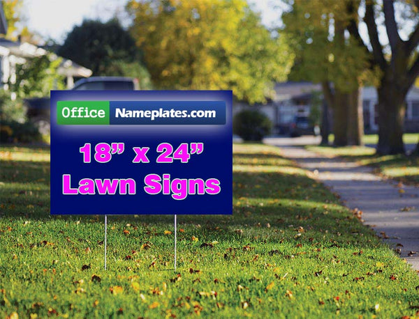 Single-Sided Lawn Sign