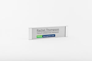 10 in. x 2 3/4 in. OFFICE DOOR / WALL NAMEPLATE SIGN FRAME
