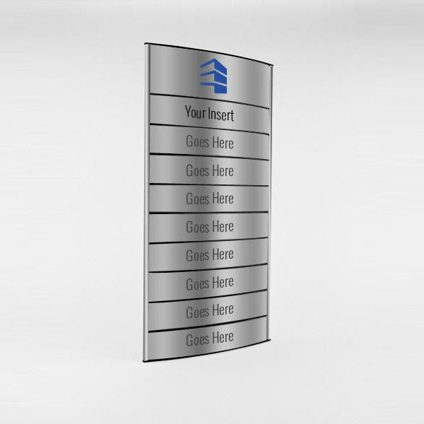 12 in. x 22 1/2 in. OFFICE DIRECTORY NAMEPLATE SIGN FRAME